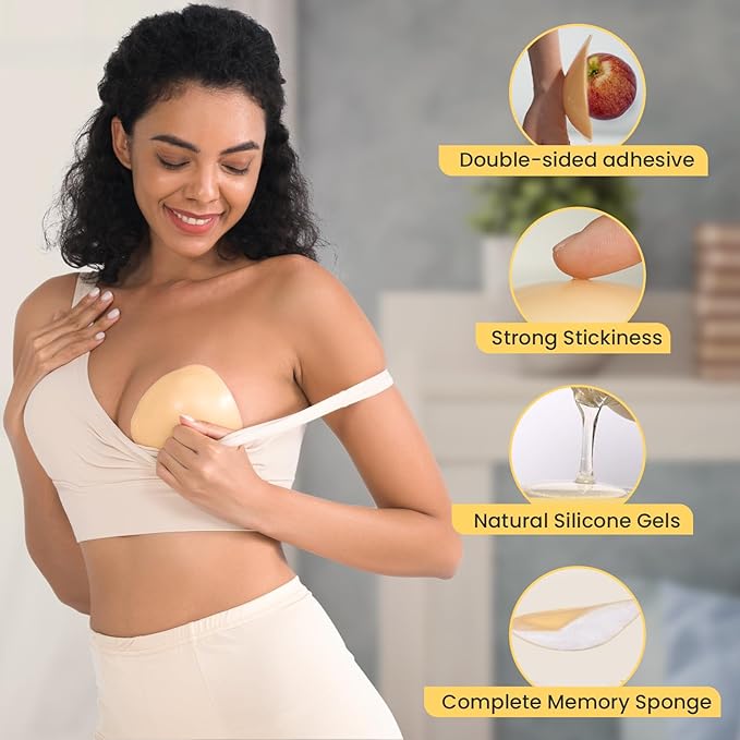 Nsolexus Sticky Inserts - Instant Lift & Boost, Washable & Reusable, Outfit Enhancer